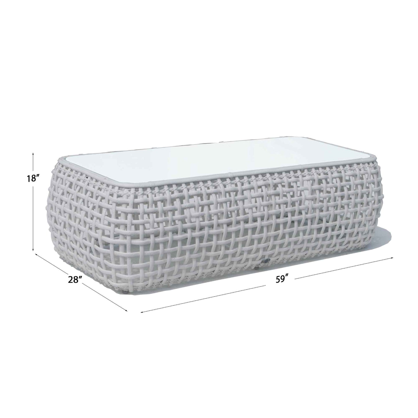 Dynasty Coffee Table with Glass