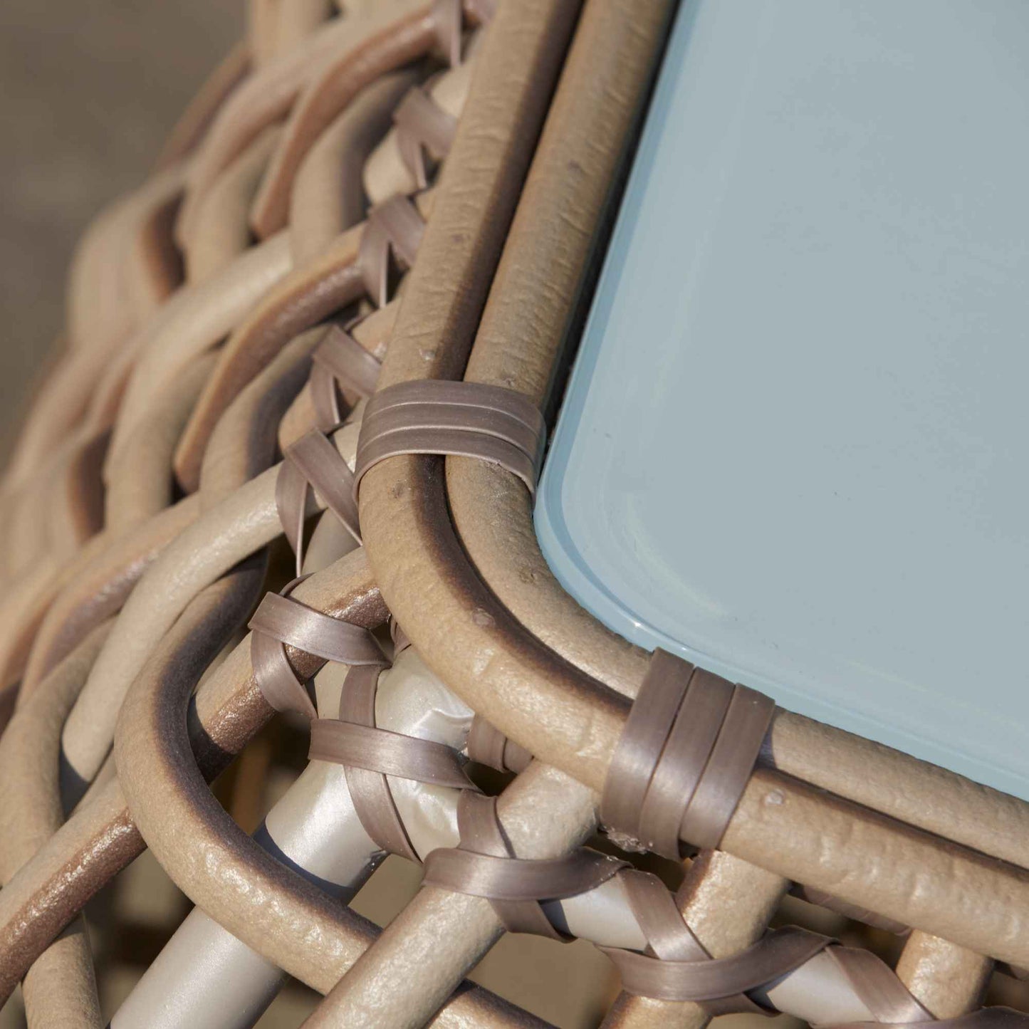 Dynasty Side Table with Glass