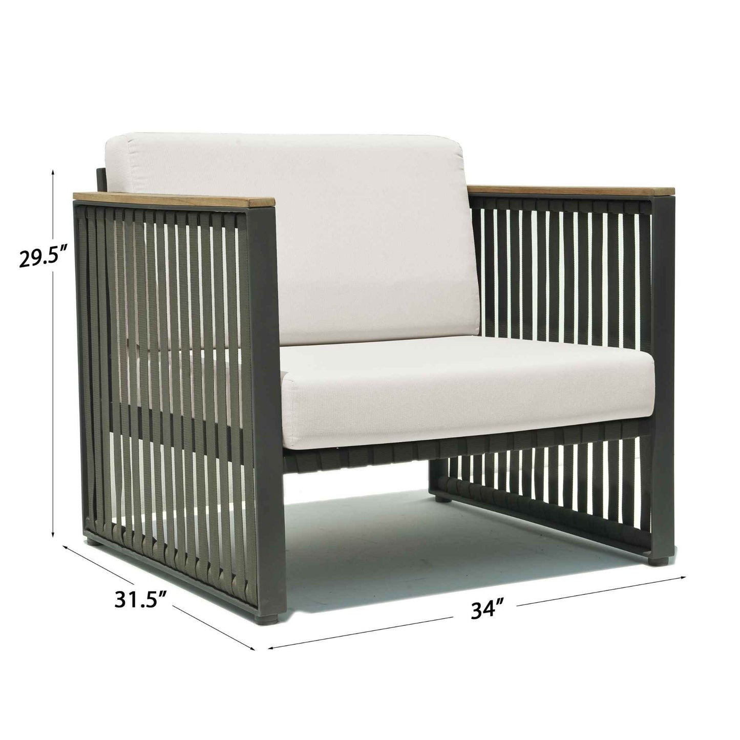 Horizon 5-Piece Seating Set with Sunbrella Cushions