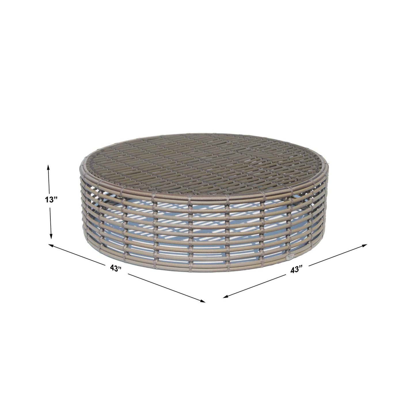 Halo Coffee Table with Glass