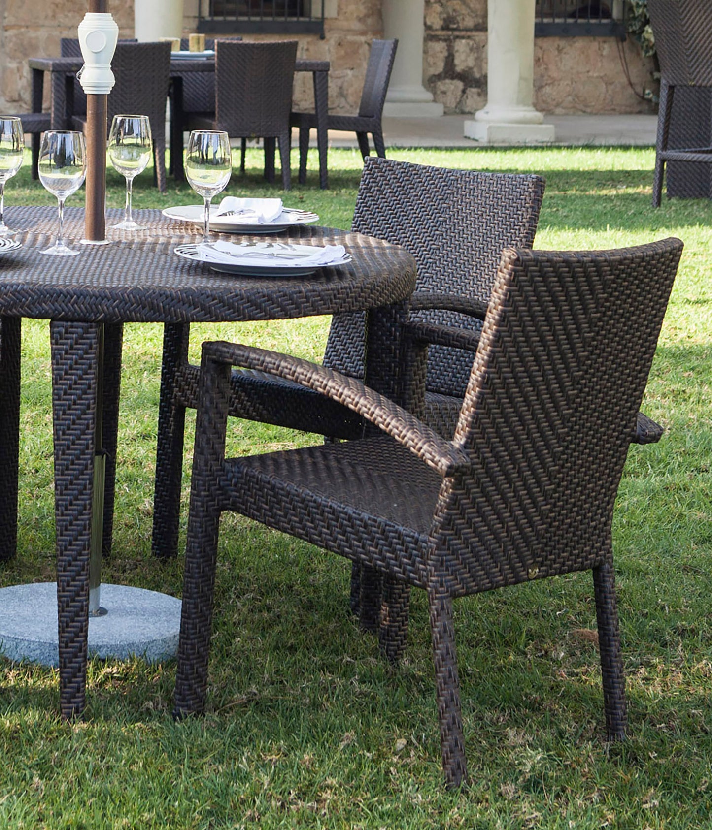 Atlantis Stackable Set of 2 Armchairs