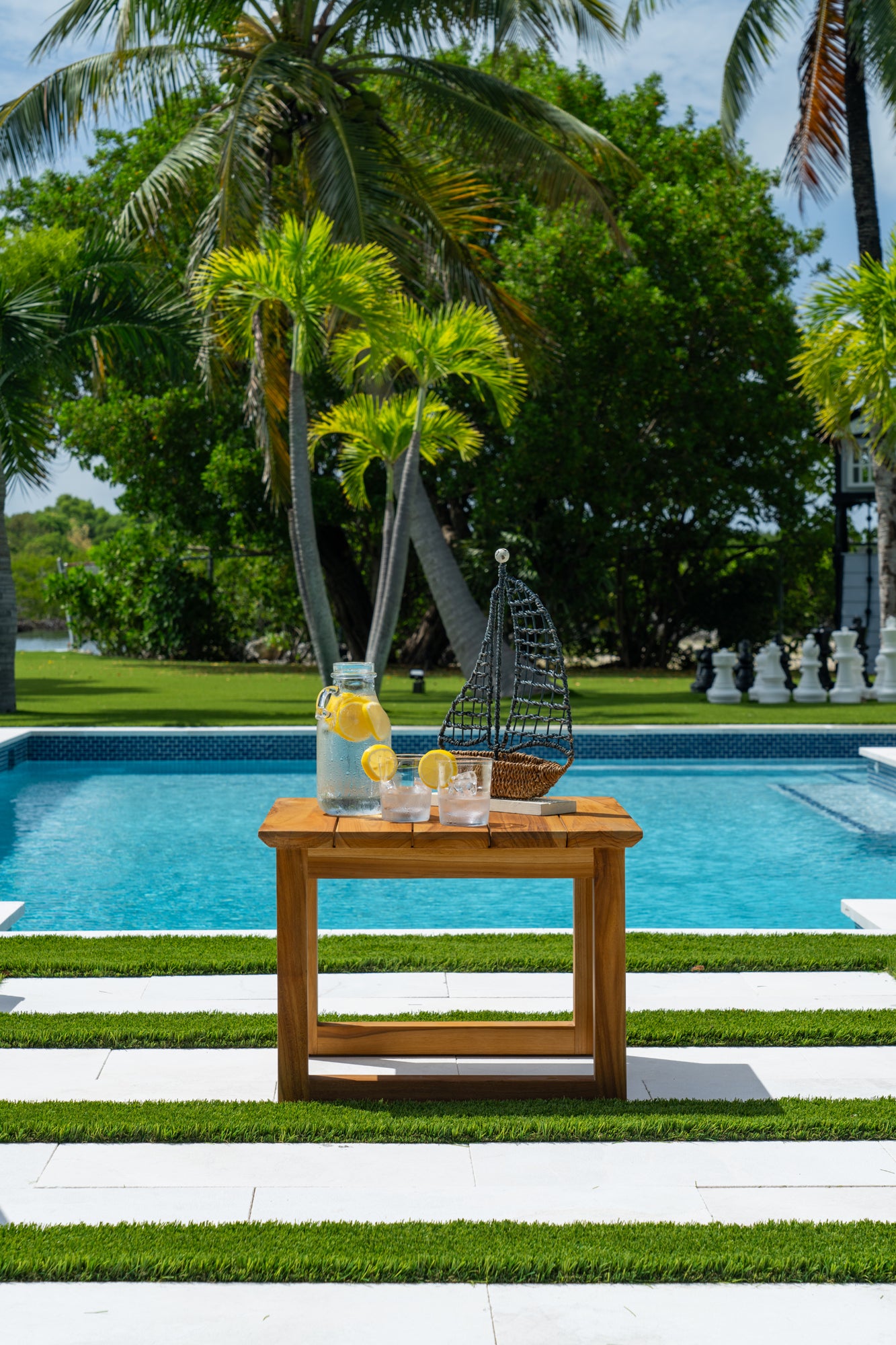 Panama Jack Bali Teak End Table