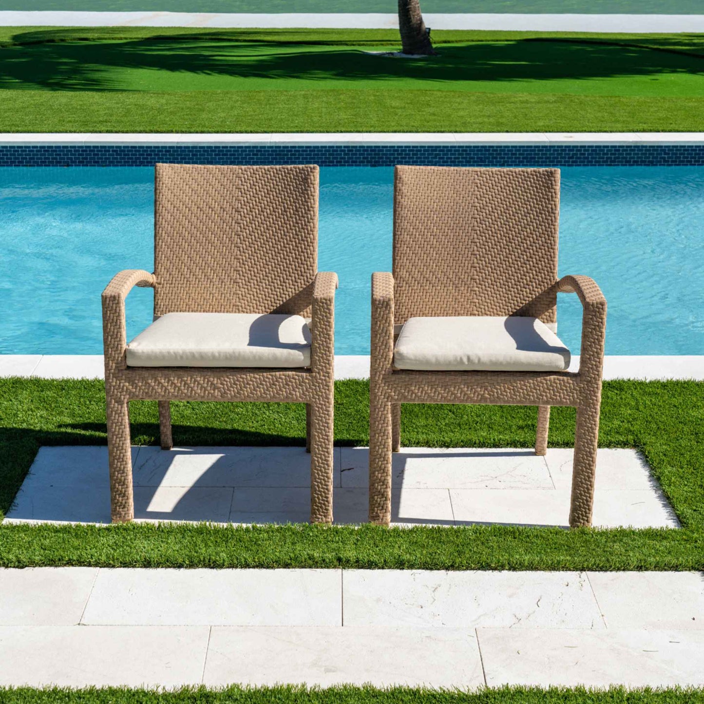 Panama Jack Austin Dining Armchairs with Cushions (Set of 2)