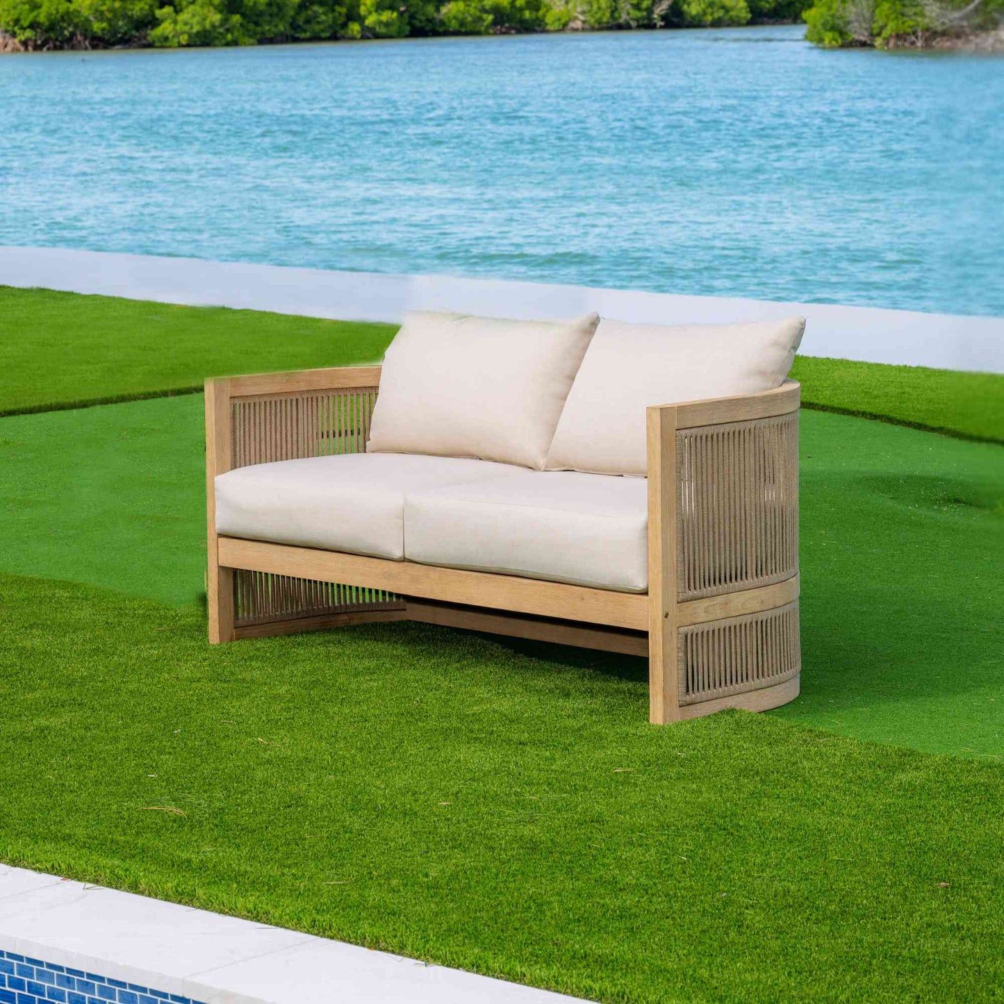 Panama Jack Cabo Loveseat with Cushions