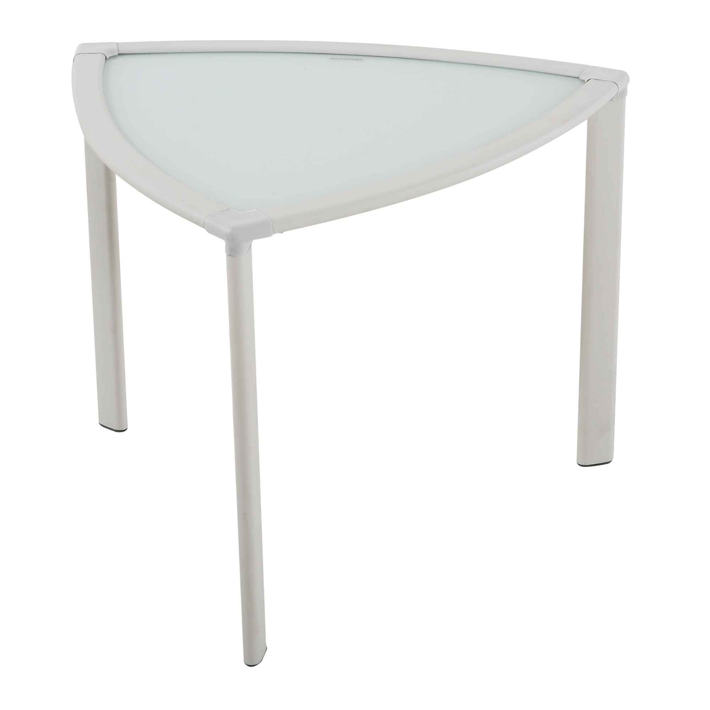 Arch White Aluminum End Table