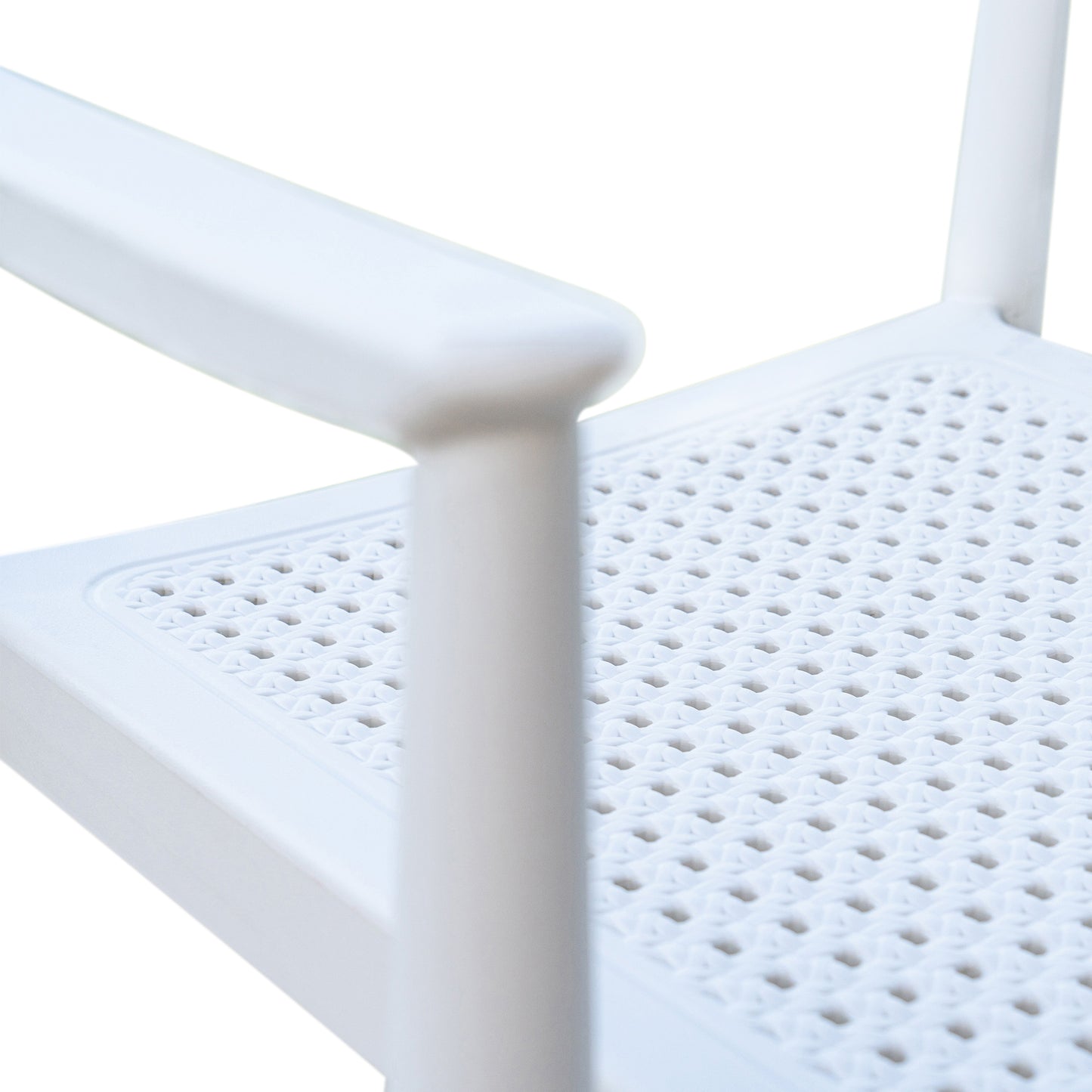 Kennedy Set of 2 Stackable Armchair-White