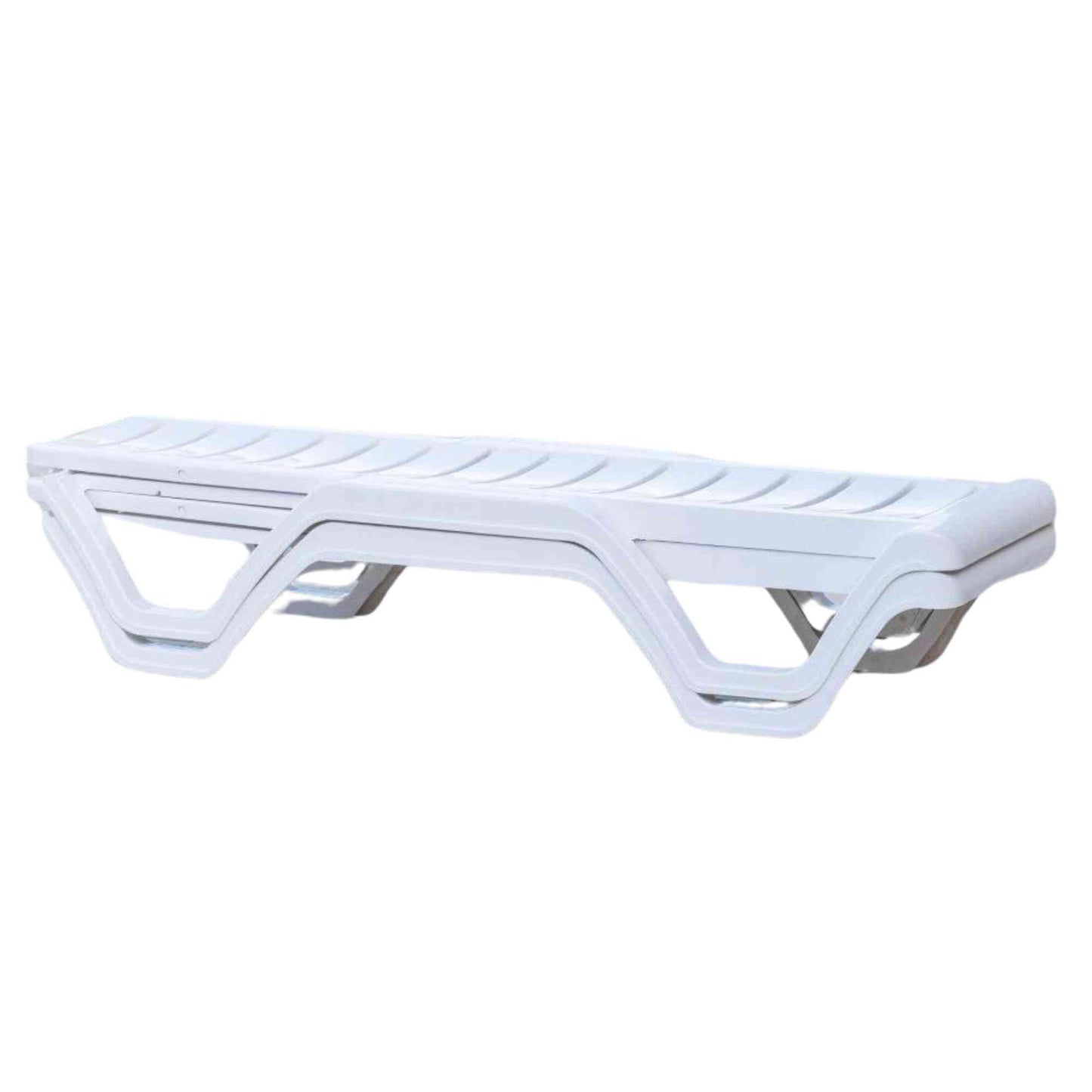 Lara Set of 2 Stackable Chaise Lounge White
