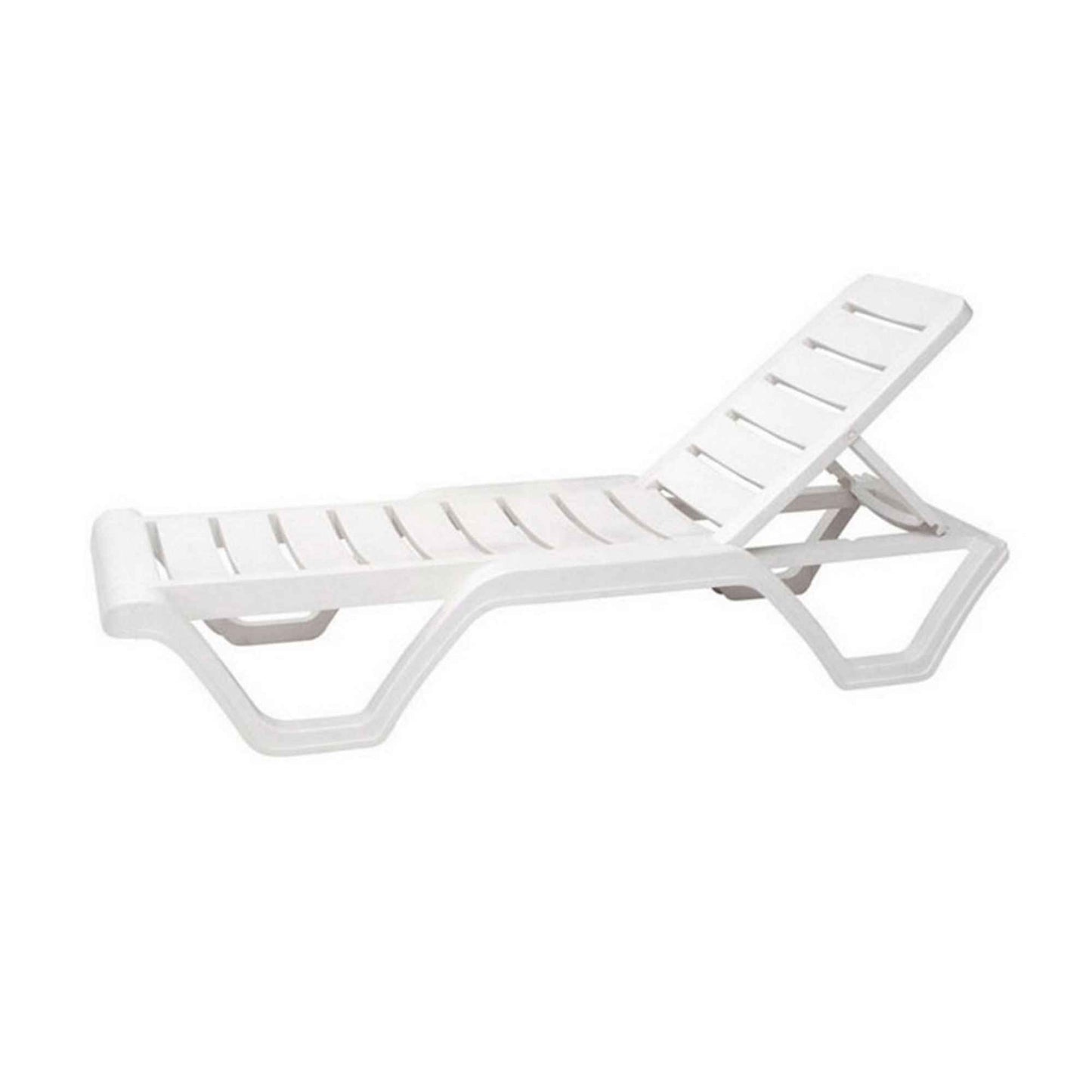 Lara Set of 2 Stackable Chaise Lounge White