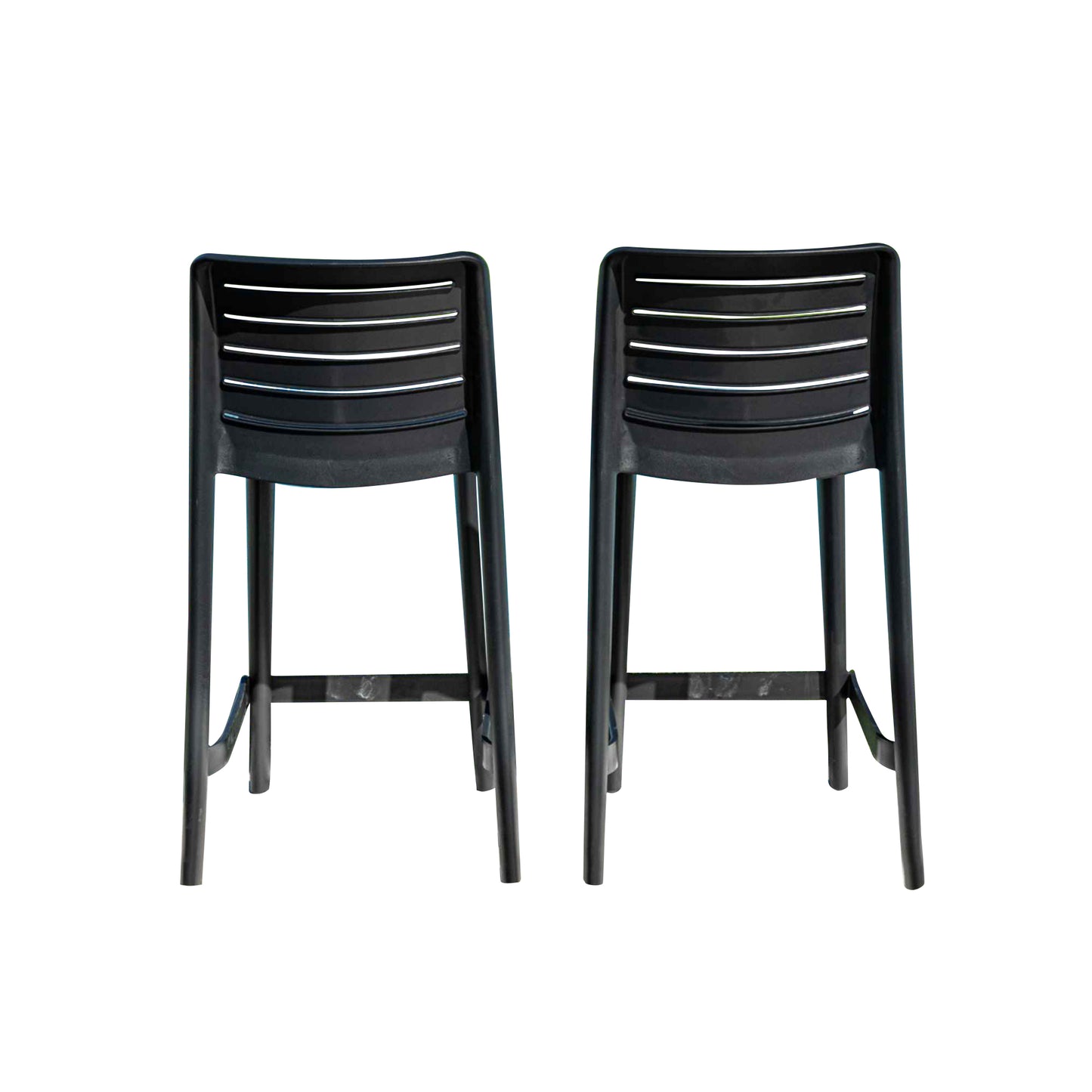 Leva Set of 2 Counterstools - Anthracite