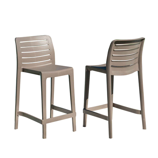 Leva Set of 2 Barstools - Cappucino
