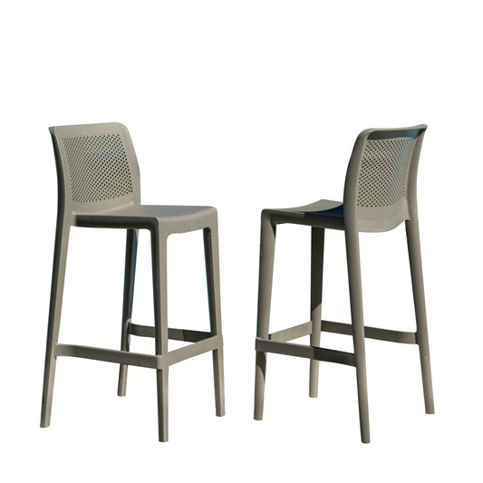 Lisa Set of 2 Barstools - Cappucino