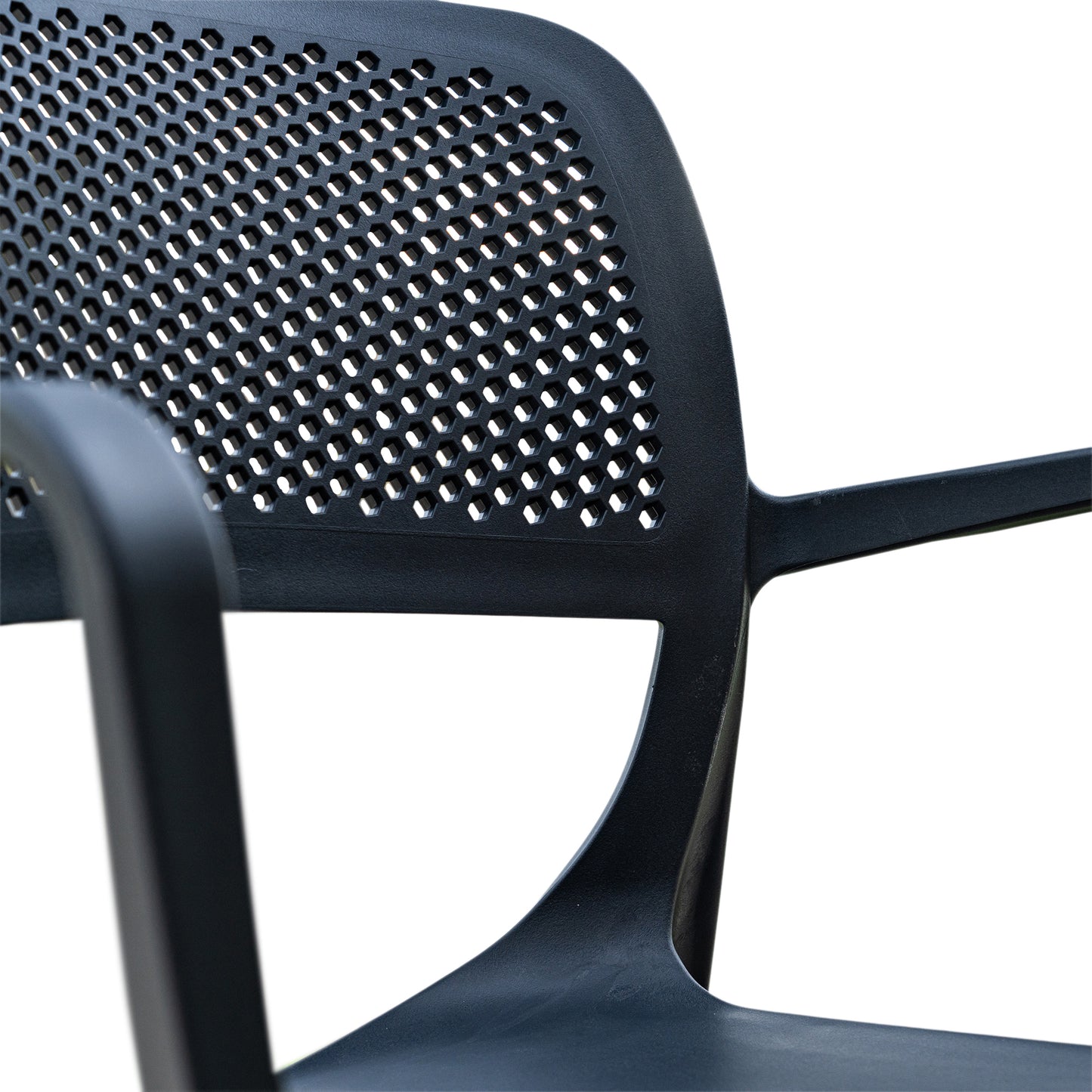 Mila Set of 2 Stackable Armchair-Anthracite