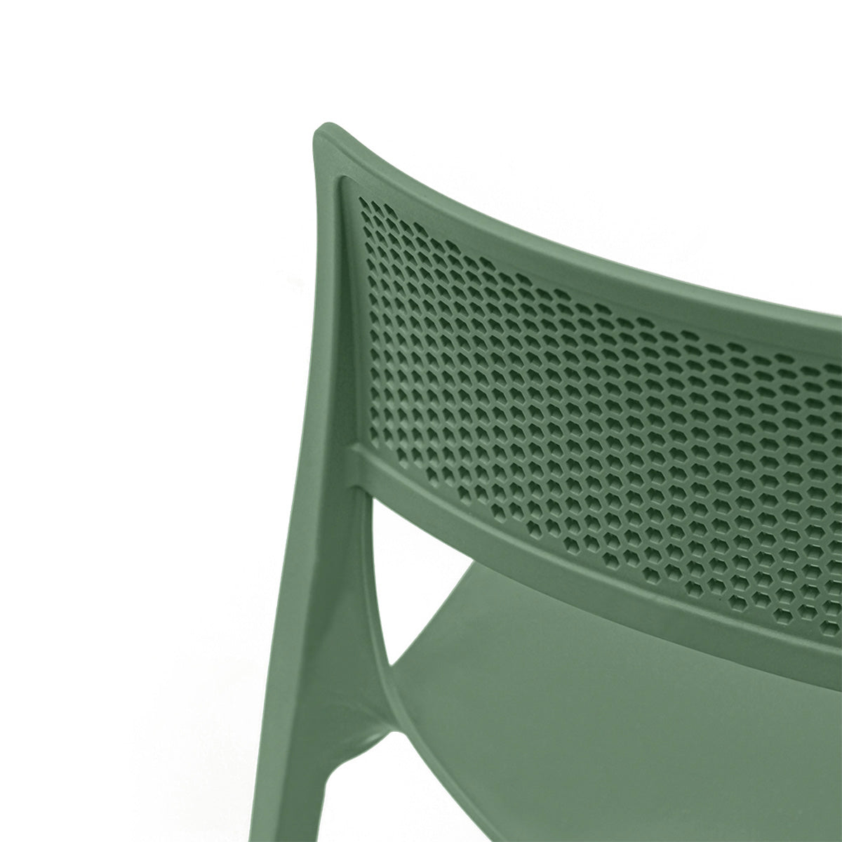 Mila Set of 2 Stackable Side Chair-Green