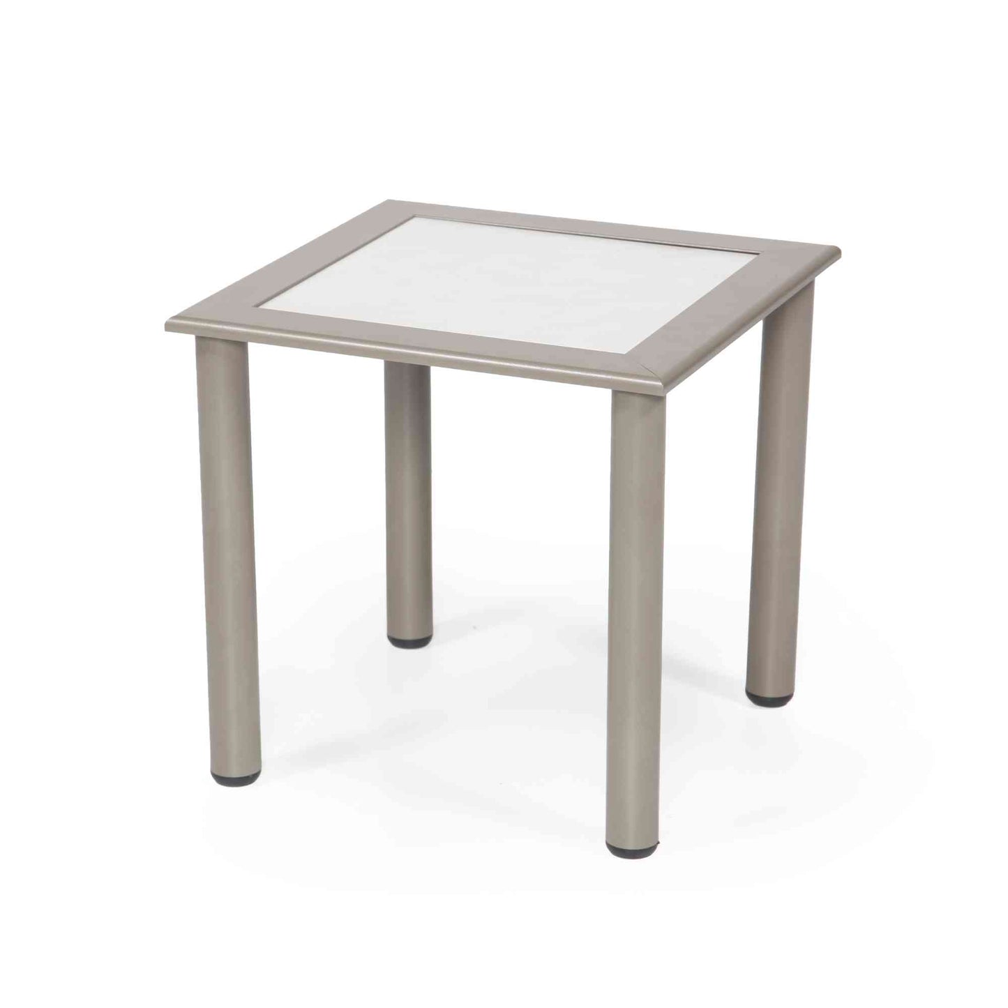 Odessa End Table - Capuccino Hpl - White