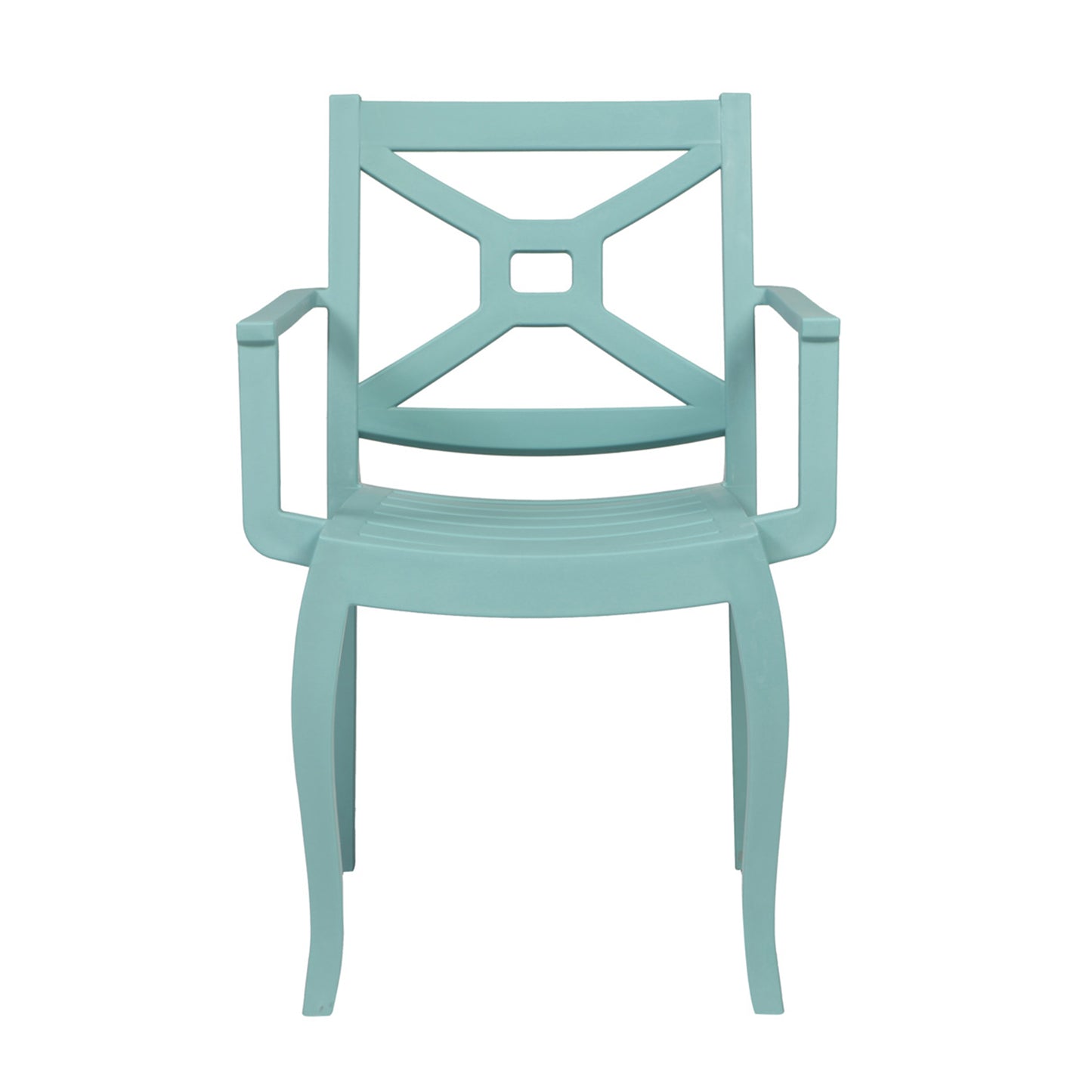 Zeus Set of 2 Stackable Armchair-Teal