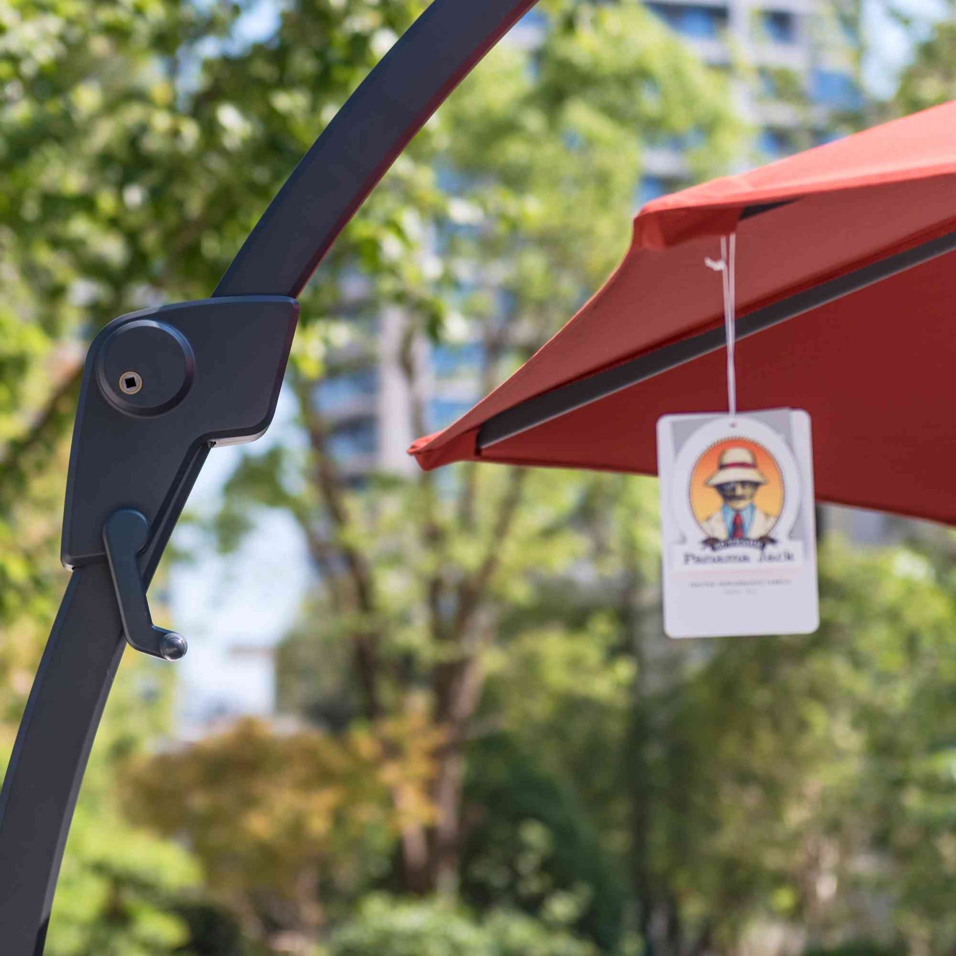 7.5 terracotta patio umbrella Panama Jack 11.5 ft Cantilever Sunbrella Terracotta 360 Umbrella w/Movable Base